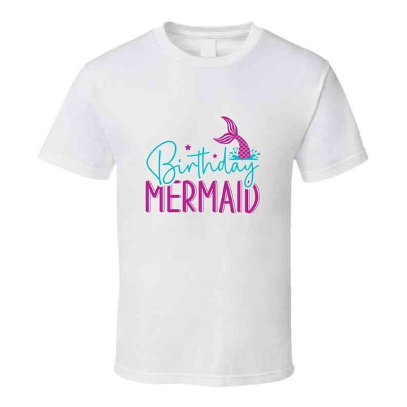 Birthday Mermaid Tshirt Magical Aquatic Themed Tee Enchanted T Shirt