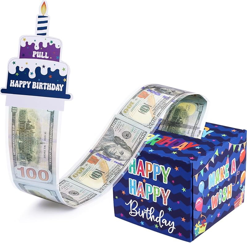 Ovveroche Birthday Money Box For Cash Gift, Surprise Money - View #4