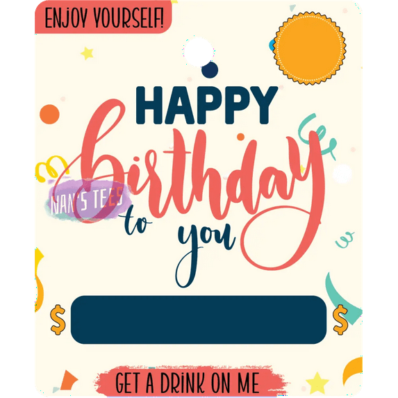 Birthday Money Card Holder (106)