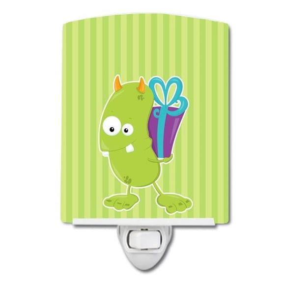 Birthday Monster Green Ceramic Night Light