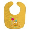 thumbnail image 1 of Birthday Monster Orange Baby Bib, 1 of 3