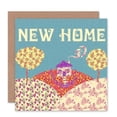 thumbnail image 1 of Birthday New Home Pattern Craft Greetings Card Plus Envelope Blank inside, 1 of 3