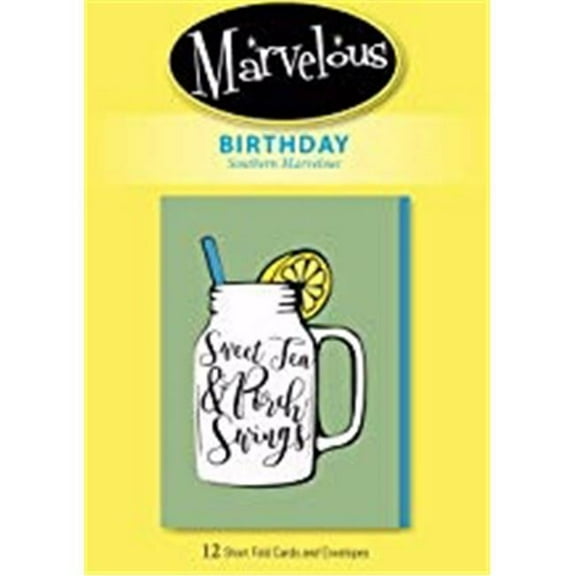 Birthday New Marvelous No.168 Boxed Card, Pack of 12