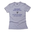 thumbnail image 1 of Birthday Not Over Hill Playing Back Nine Golfer Women's Cotton Grey T-Shirt, 1 of 2