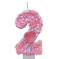 thumbnail image 1 of Birthday Number Candle, Party Festival Cake Decoration Candle for Baking Cake Topper for Celebration Event Dessert Table Pink, 1 of 6