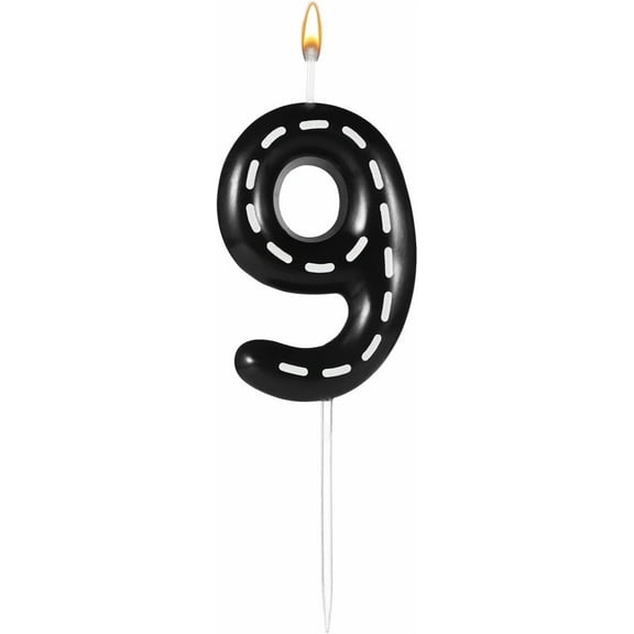 Birthday Number Candles, 2.36X1.46In Racing Cars Themed Birthday Candles Cake Nu