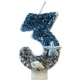 thumbnail image 1 of Birthday Number Candles, Ocean Starfish Sequins Birthday Candles for Cake, Glitter 3 inch Candle Cake Topper Decoration for Boys Girls Birthday Party Supplies (Number 3), 1 of 5