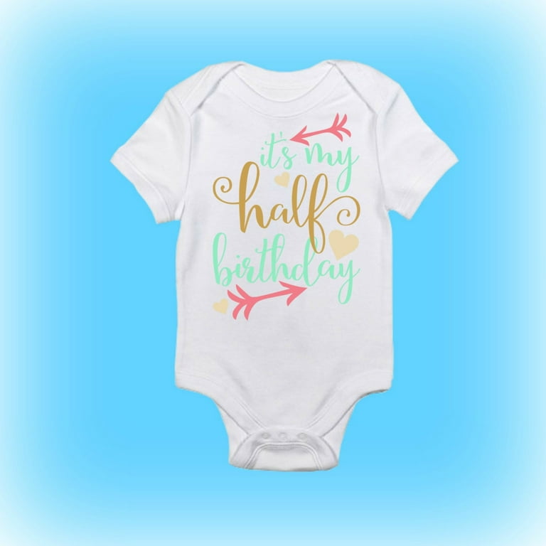 Birthday Onesie- Month Onesie- 1/2 Birthday Onesie- Baby Boy
