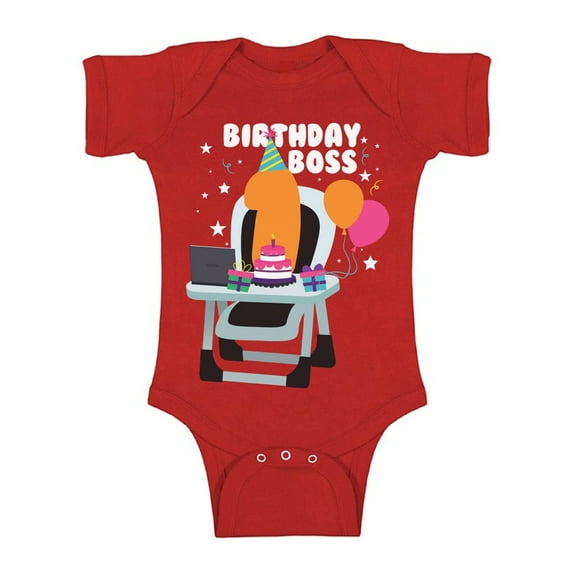 Birthday Outfits for 12 Months - Cute Baby Boy Baby Girl Shirt - Bday Boss Romper