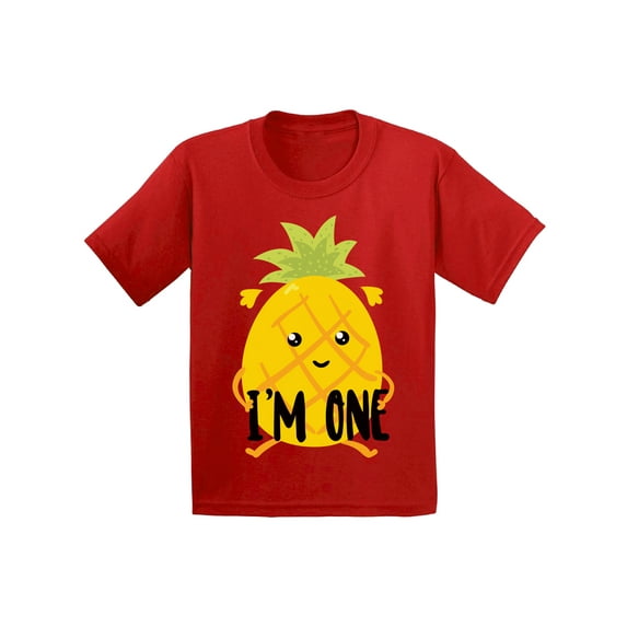 Birthday Outfits for 12 Months - Cute Baby Boy Baby Girl Shirt - Little Pineapple Tee