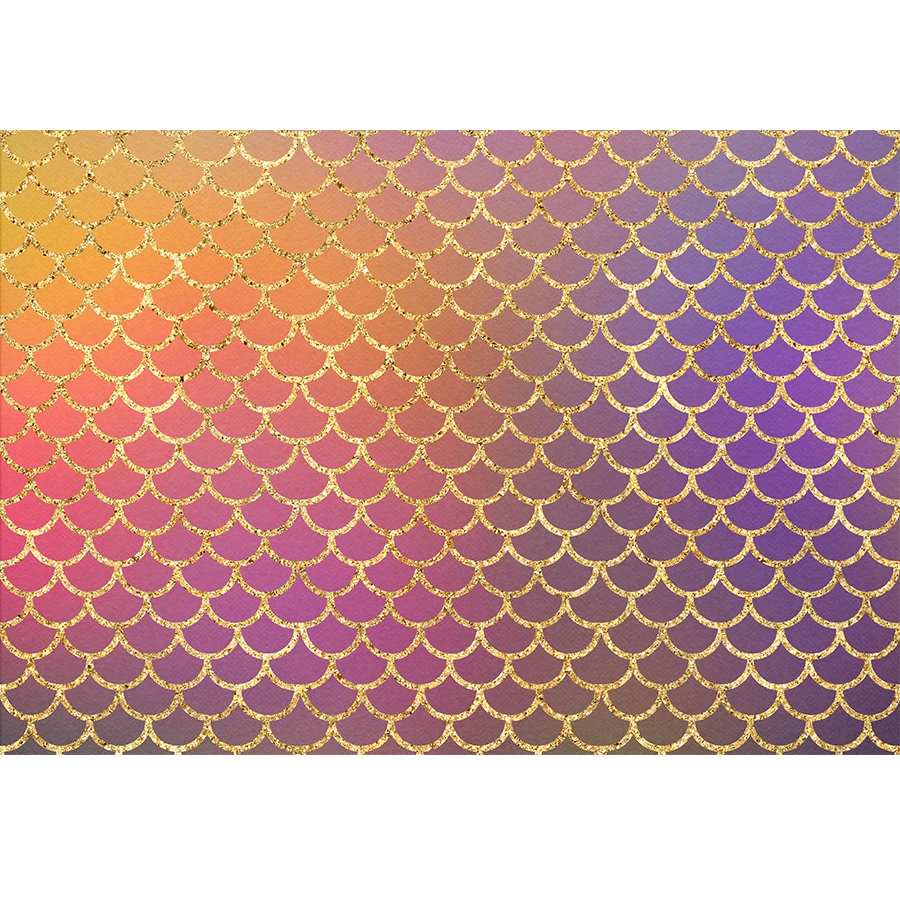 Birthday Party Cake Table ration Backdrop Mermaid Fish Scale ...