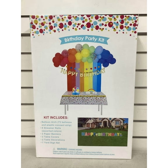 Unbranded Birthday Party Decorating Kit, 88-Piece Party Decoration Kits