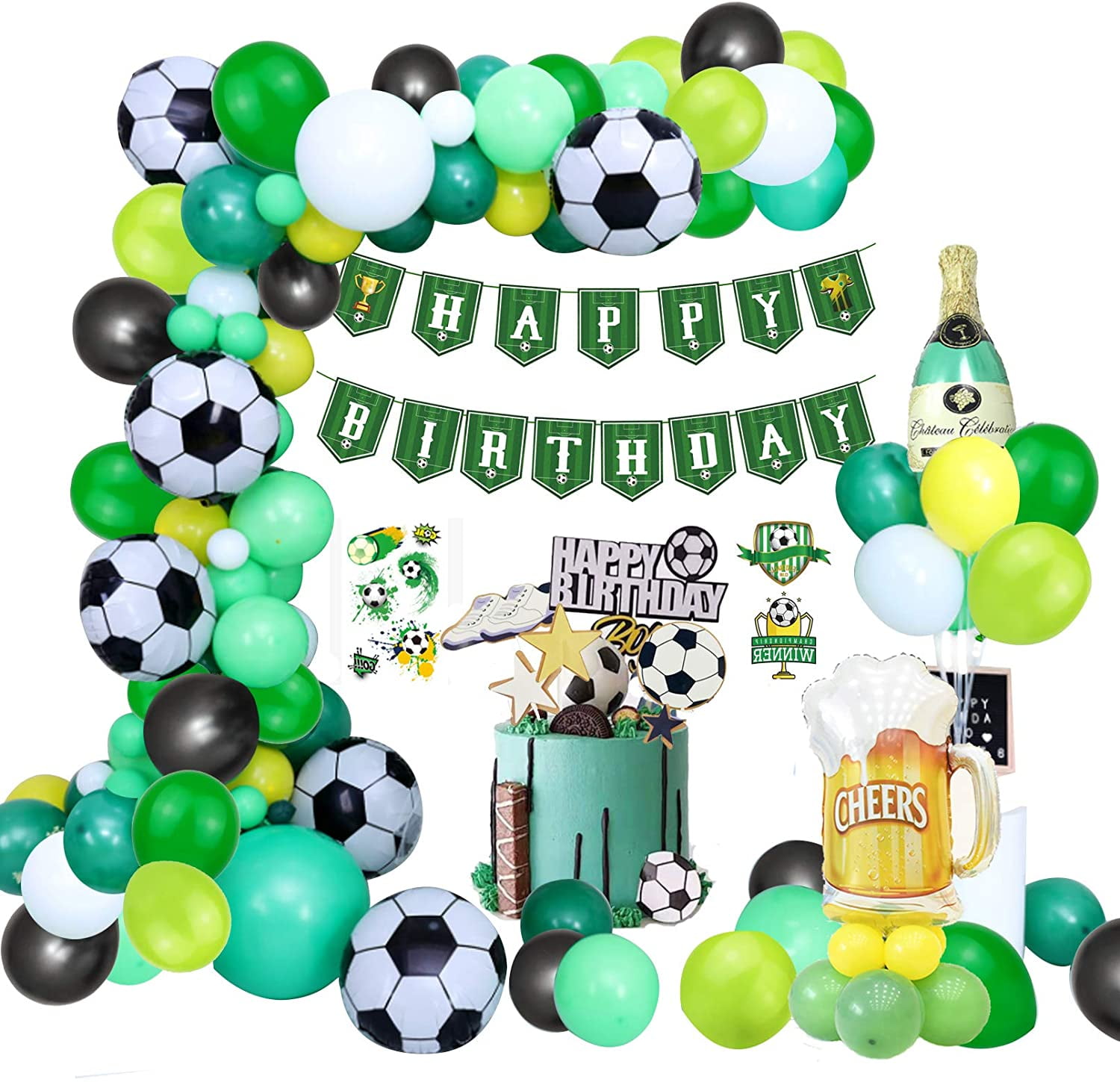 Ballon Numéro 2 Ans - Ballons de Voetbal - Snoes - Plus Pack - Lot