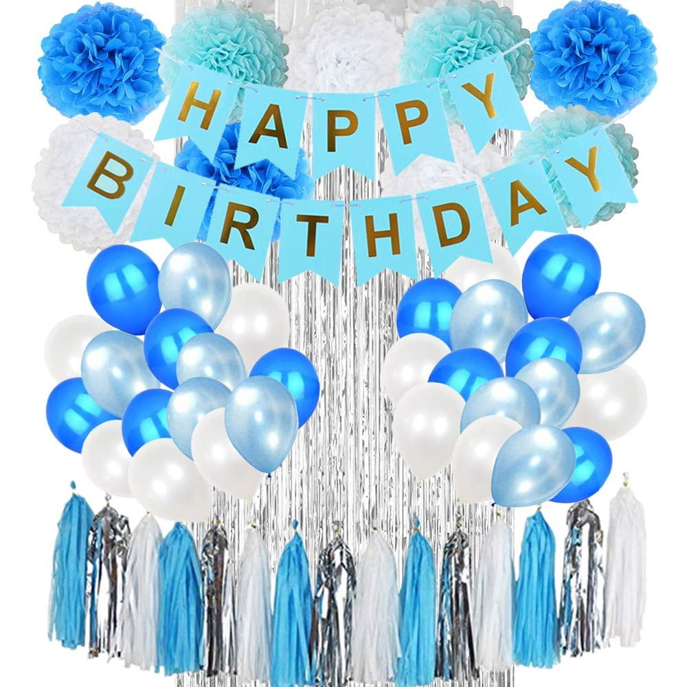 Birthday Party Decorations (Blue) NSD3 - Walmart.com