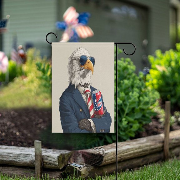 Birthday Party Garden Flags Outdoor Patio Decoration Flags 12x18in Mr Eagle