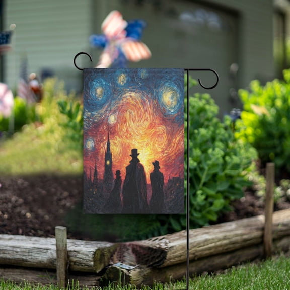 Birthday Party Garden Flags Outdoor Patio Decoration Flags 28x40in Detective Story
