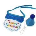 thumbnail image 1 of Birthday Party Hat Bibs Scarf And Cat, 1 of 6