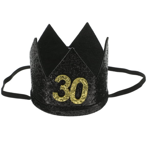 Birthday Party Hat Hats Happy Tiara Glitter Supplies 30Th 50Th 40Th 60Th Crowns Props Hair Decoration Photo Cap Decor