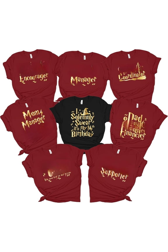 Birthday Party Shirts, T-shirt, Bday Wizard Tees, Birth-day shirtss, I Swear its my Birtday, Universal Shirts, Universal Family Shirts, Manager Shirt, Vacation Tees