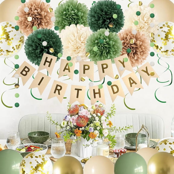 Birthday Party Supplies,188 pcs Birthday Decorations & Tableware Set - Party Plates Napkins Cups Backdrop Banner Balloons etc Party Supplies