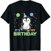 Birthday Penguin For Kids It's My Birthday T-Shirt