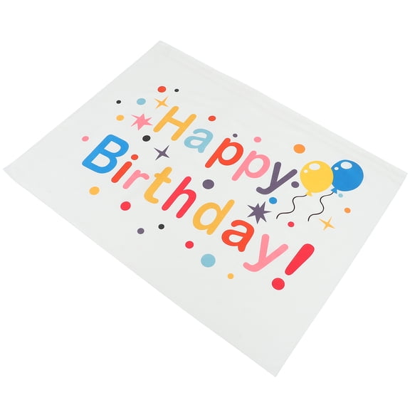 Birthday Photography Backdrop Cloth Table Banner Happy Sign Background Decorations for Party Child