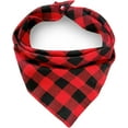 thumbnail image 1 of Birthday Plaid Dog Bandana with Button,Fall Dual Layer Soft Cotton Triangle Dog Scarf Kerchief Washable Girl Boy Dog Bandanas Adjustable Accessories for Medium Large Extra Large Dog Puppy Pet, 1 of 5
