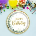 thumbnail image 1 of Birthday Plates Paper Disposable Happy Birthday Plates and Napkins Set Colorful, 1 of 5