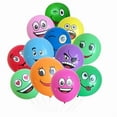 thumbnail image 1 of Birthday Popper 50 Pcs Smiley/Emoji Theme Balloons | Multicolor 12-Inch Latex Balloons | Ideal for Birthday Celebrations and Party Decorations, 1 of 4