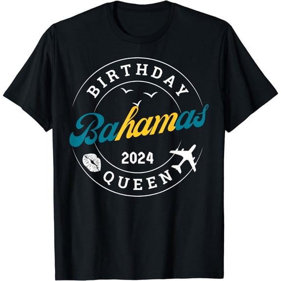 Birthday Queen Bahamas 2024 Trip Party Vacation Matching T-Shirt