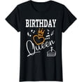 thumbnail image 1 of Birthday Queen Birthday Cake With Music Notes Birthday T-Shirt, 1 of 4