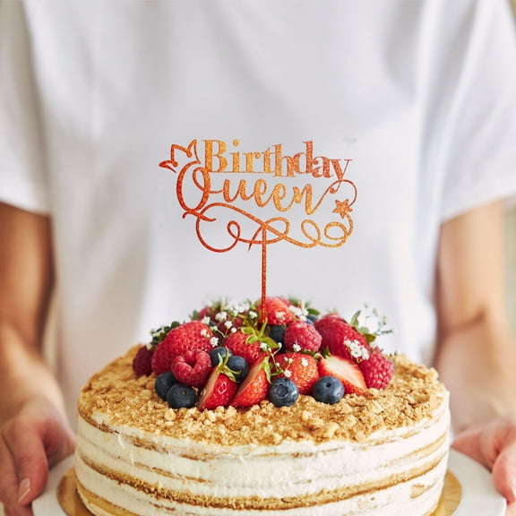 Birthday Queen Cake Topper | Birthday Cake Topper | Acrylic Cake Topper | Personalized Cake Topper | Custom Cake Topper