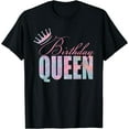 thumbnail image 1 of Birthday Queen - Daughter Or Mom´s Birthday Party T-Shirt Black 3X-Large, 1 of 4