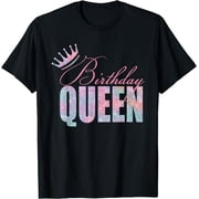 Birthday Queen - Daughter Or Mom s Birthday Party T-Shirt Black Small