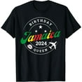 thumbnail image 1 of Birthday Queen Jamaica 2024 Girls Trip Party Lips Matching T-Shirt, 1 of 4