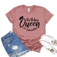 thumbnail image 1 of Birthday Queen Shirt Quarantine T-shirt Women's Pandemic Tshirt Party Gift Celebration Shirts Lockdown Tee, 1 of 3