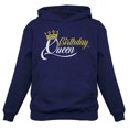 thumbnail image 1 of Birthday Queen Top for Women and Girls Birthday Girl Crown Women Hoodie Small Blue, 1 of 5