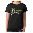 thumbnail image 1 of Birthday Queen Top for Women and Girls Birthday Girl Crown Women T-Shirt XXX-Large Black, 1 of 6