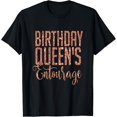 thumbnail image 1 of Birthday Queens Squad Gift Party Favors Rose Squad Crew T-Shirt Black 3X-Large, 1 of 4