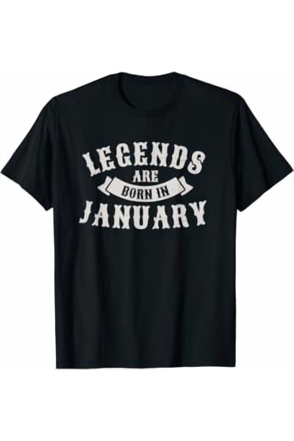 Birthday Retro Legends Are Born In January Limited Edition Celebration T-Shirt, Size S-5XL