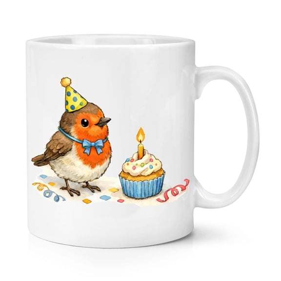 Birthday Robin 11oz Mug Cup Funny Joke Rude Birthday Dad Fathers Day Grandad OAP Bird Mum Mothers Day