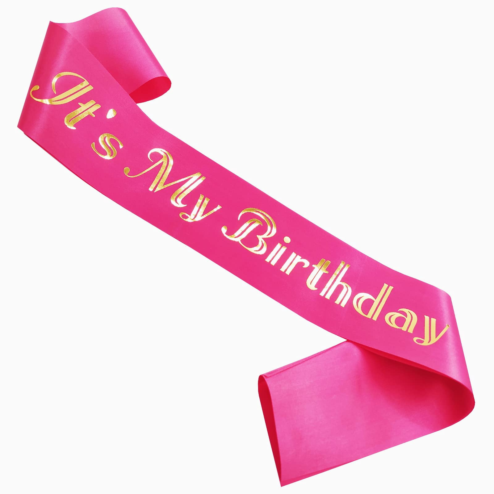 Birthday Sash ,'It's My DHF10 Birthday' Sash with Gold Girl,Pink Soft ...