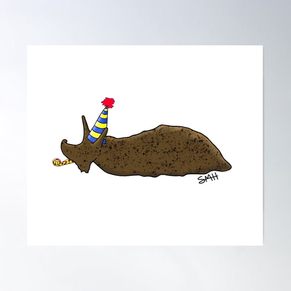 Birthday Sea Hare Poster Wall Art, Modern Wall Decor For Living Room Bedroom, 24x36 UNFRAMED