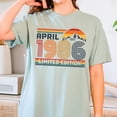 thumbnail image 1 of Birthday Shirt 40th Birthday Gift Retro Sunset Birthday Tee Personalized Tee Classic, 1 of 3