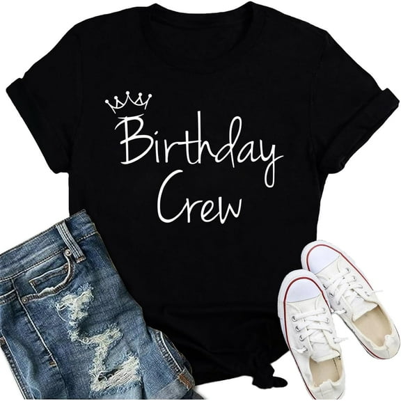 Birthday Shirt for Women It's My Birthday T-Shirt Bday Party Crewneck Tee100% cotton