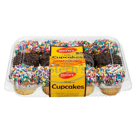 Birthday Snack | Cup Cakes | Snack Cakes | Birthday Cakes | Dairy, Nut & Soy Free | 12 Mini Cupcakes Per Pack | 10 oz – Stern’s Bakery (12 Pack)
