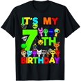 thumbnail image 1 of Birthday Sprunki Party Decorations 7 Year Old Girls Boys T-Shirt Unisex S-5XL Hot Trending Shirt, Vintage Birthday Gift, 1 of 2
