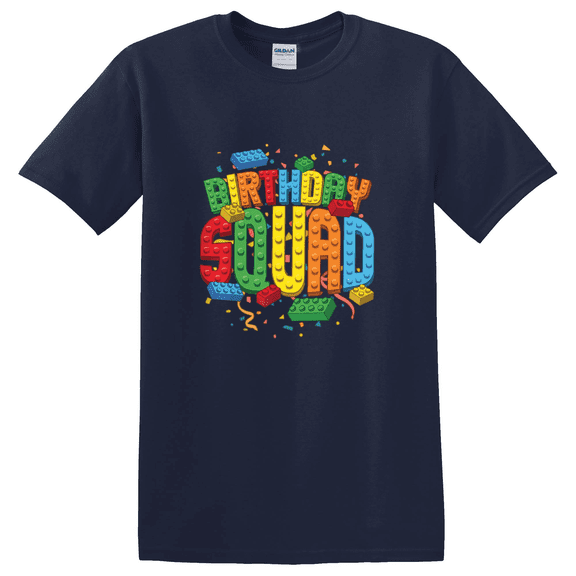 Birthday Squad Brick Builder Graphic T-Shirt