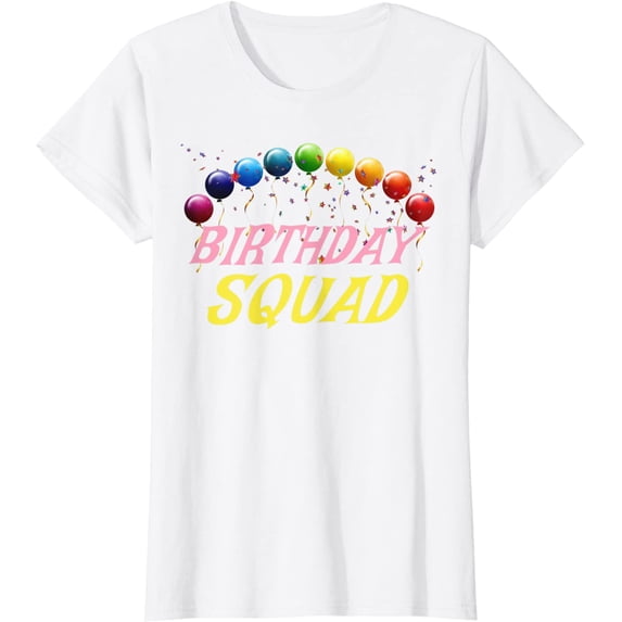 Birthday Squad Matching Family Group Birthday Party T-Shirt