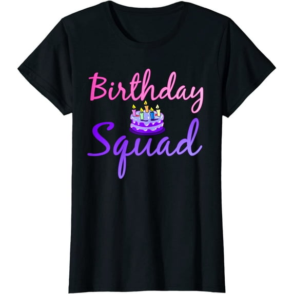 Birthday Squad Matching Family Group Birthday Party T-Shirt